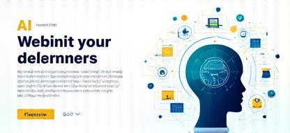 Webinar event banner for AI learning
